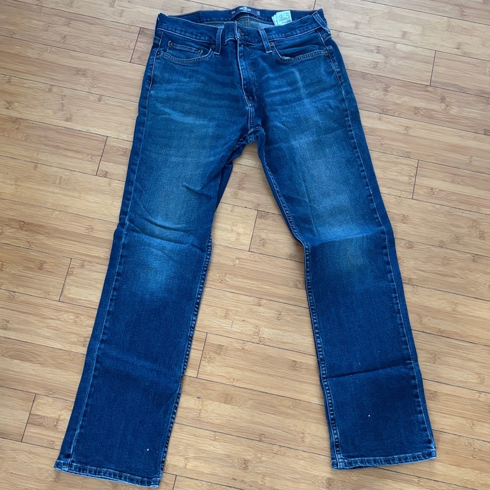 Hollister Men's Dark Blue Straight boot 32x32